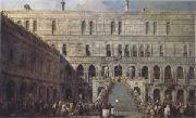Francesco Guardi The Coronation of the Doge on the Staircase of the Giants at the Ducal Palace (mk05) oil painting picture wholesale
